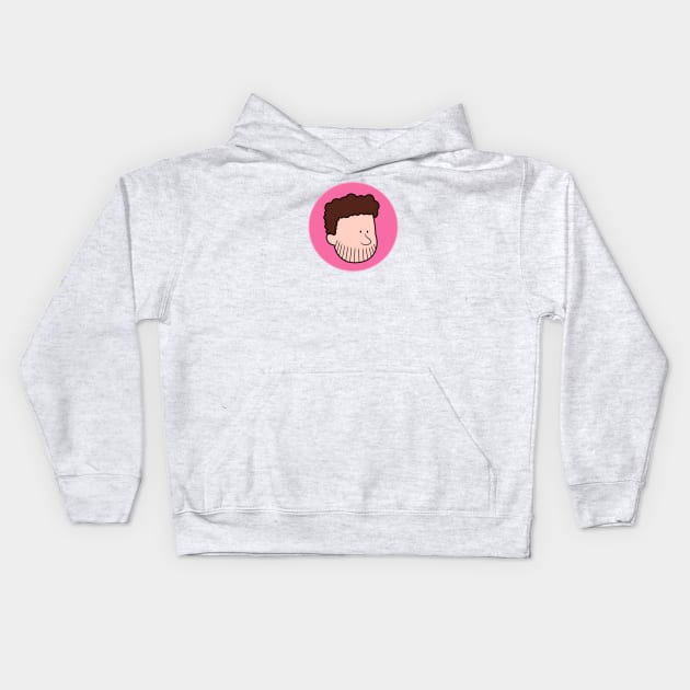 Ronson Button Kids Hoodie by baldstache 